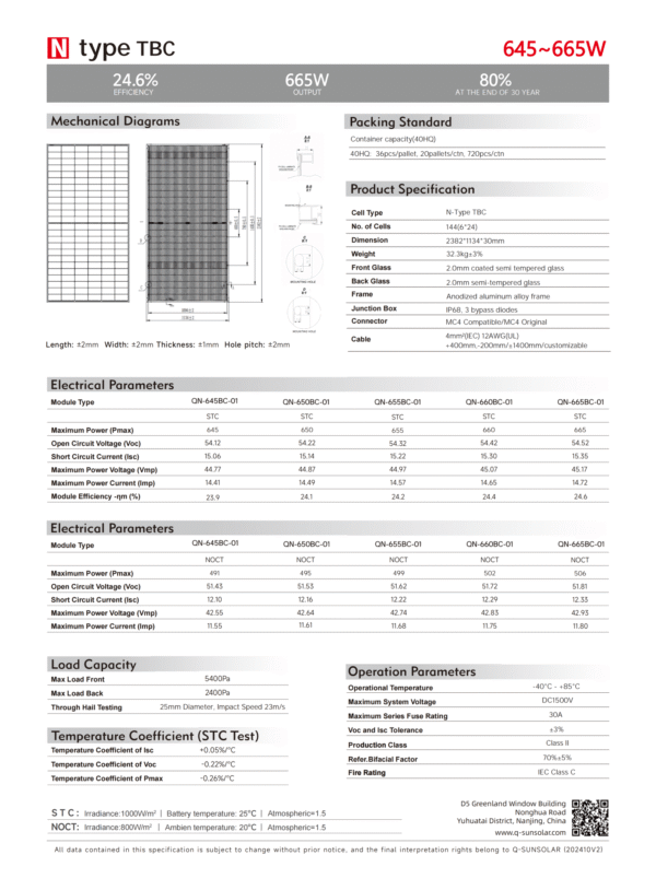 Specification Page 2